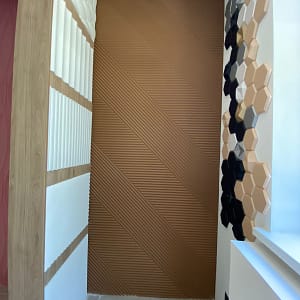 3D панель коричневая