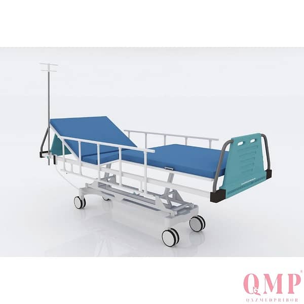 Кровать медицинская функциональная 4-х секционная с электромеханической регулировки высоты КМП КФМ 04/03